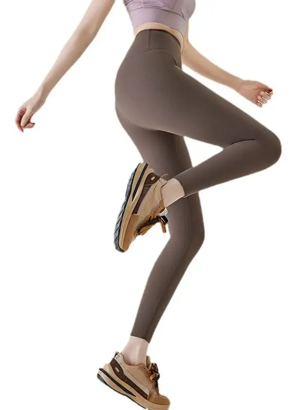 حجم كبير المرأة عالية الخصر Fce اصطف اليوغا السراويل الخريف الشتاء الدافئة البطن التحكم ey قاعدة طبقة السراويل للارتداء الخارجي