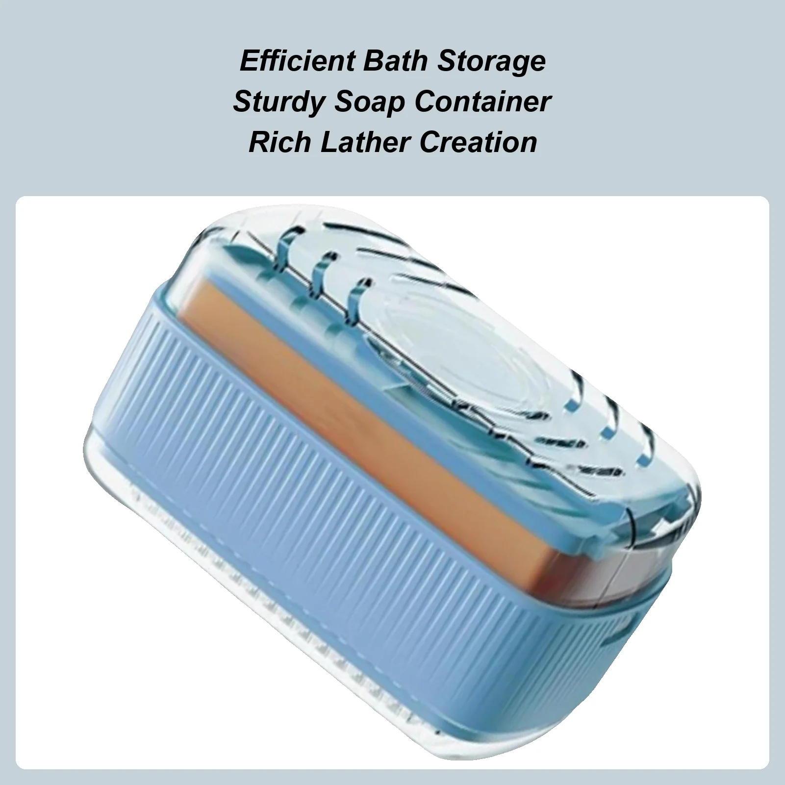 

Мыльница Мыльница для душа с крышкой Герметичный дозатор Пенящаяся коробка для хранения с дренажем и щеткой Аксессуары для ванной комнаты