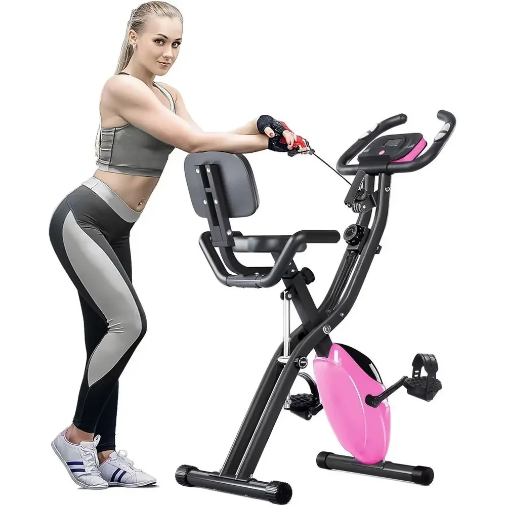 

2-in-1 Recumbent and Upright Exercise Bike with 16 Magnetic Resistance Levels