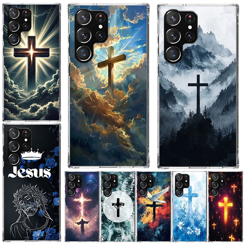 Jesus Bible Soft Phone Case For Samsung Galaxy S26 S25 Edge S24 FE S23 S22 Ultra S21 Plus S20 + Art Fundas Back Cover Galaxy S22