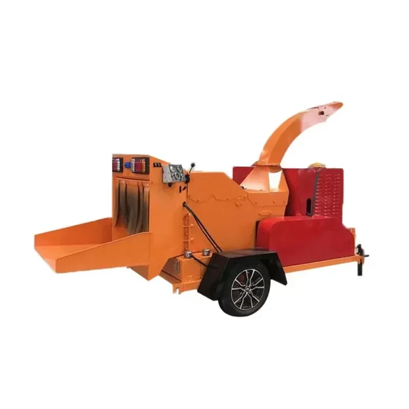 High Capacity Tracked Tree Branch Crusher Forestry Machinery Firewood  for Sale