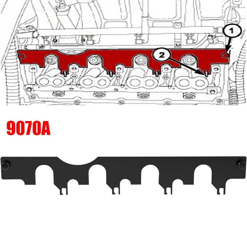 

TML 9070A Push Rod Retainer Be Used for Installing the Intake Side Rocker Shaft Assembly in Vehicles Equipped