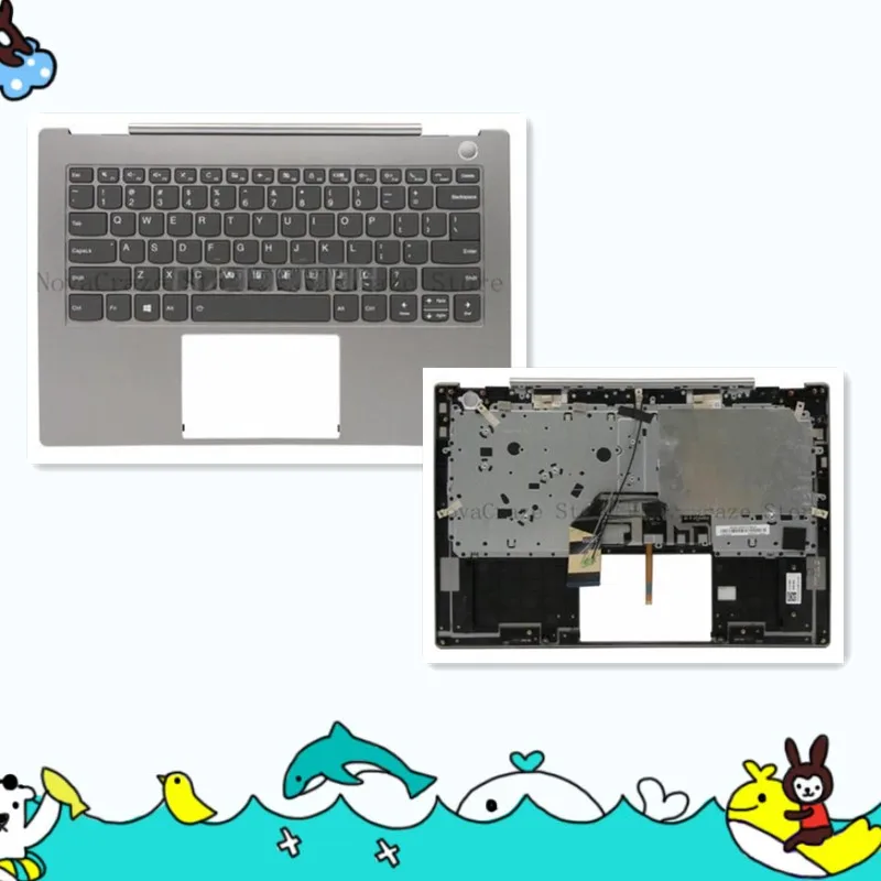 

5CB0U43080 5CB0U43087V New For ThinkBook 14s-IWL Palmrest with Backlit Keyboard 14" 5CB0U43080