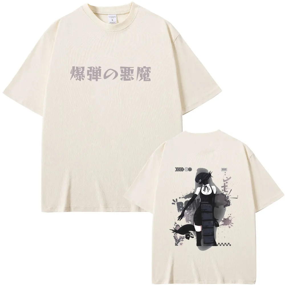 

Anime Chainsaw Man T-shirt Reze Cartoon Graphic Tshirt Men Women Fashion Clothing Casual Oversized T Shirts Male Vintage Tees