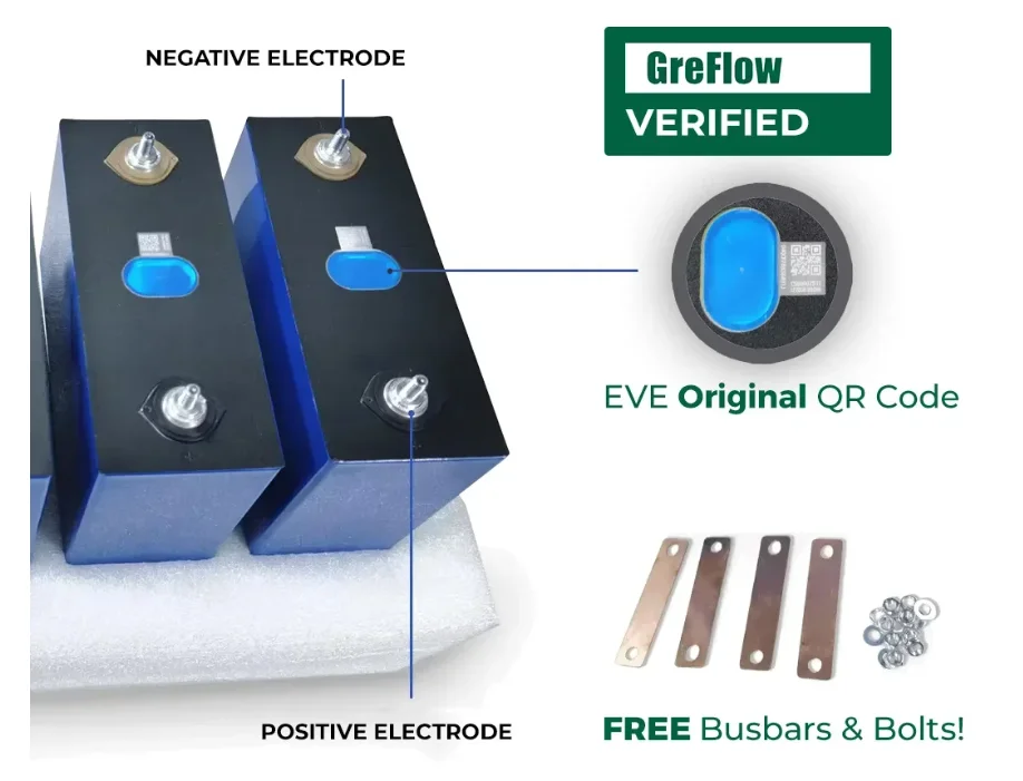 3.2 فولت LF-105AH-LF280K العلامة التجارية الجديدة A-الصف بطارية ليثيوم فوسفات الحديد ≧ 8000 دورة يتم شحنها من مستودع بولندا خالية من العمل #5