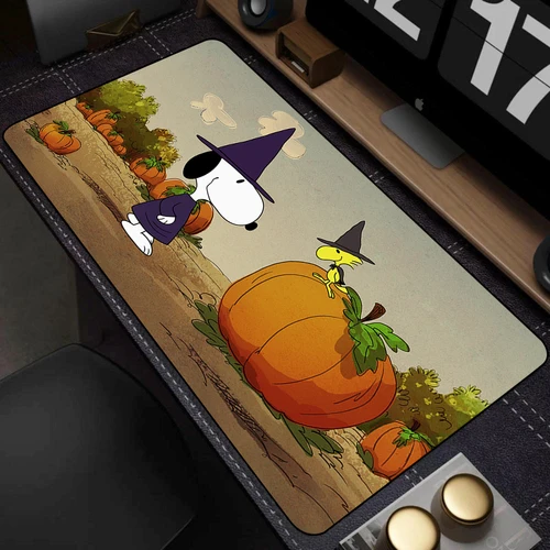Alfombrilla de ratón grande para escritorio de juegos, alfombrillas de escritorio para teclado de ordenador, alfombrilla de goma antideslizante para jugador de juegos, alfombra para PC, alfombrilla para ratón S-Snoopy Kawaii