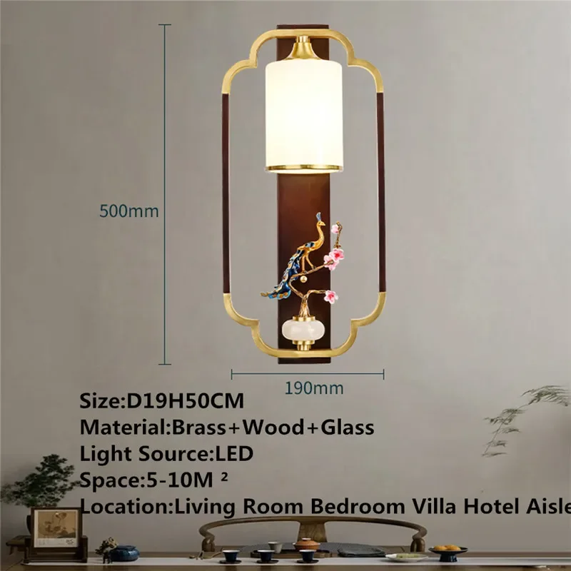 APRIL Contemporary Brass Wall Lamp Retro Creativity LED Living Room Bedroom Study Room Hotel Villa Hall Way Aisle Light