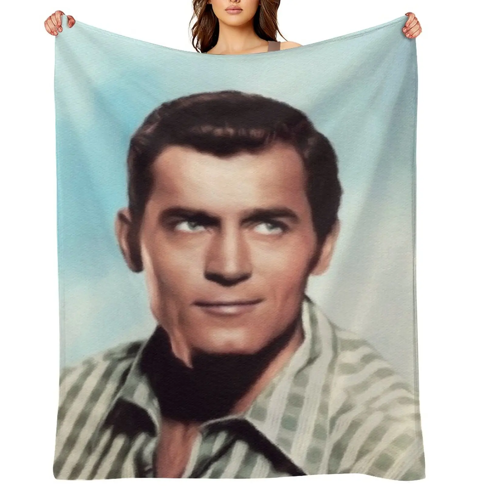 Clint Walker, Movie Star Throw Blanket Beautifuls Blankets For Sofas Polar Sofa Throw Blankets