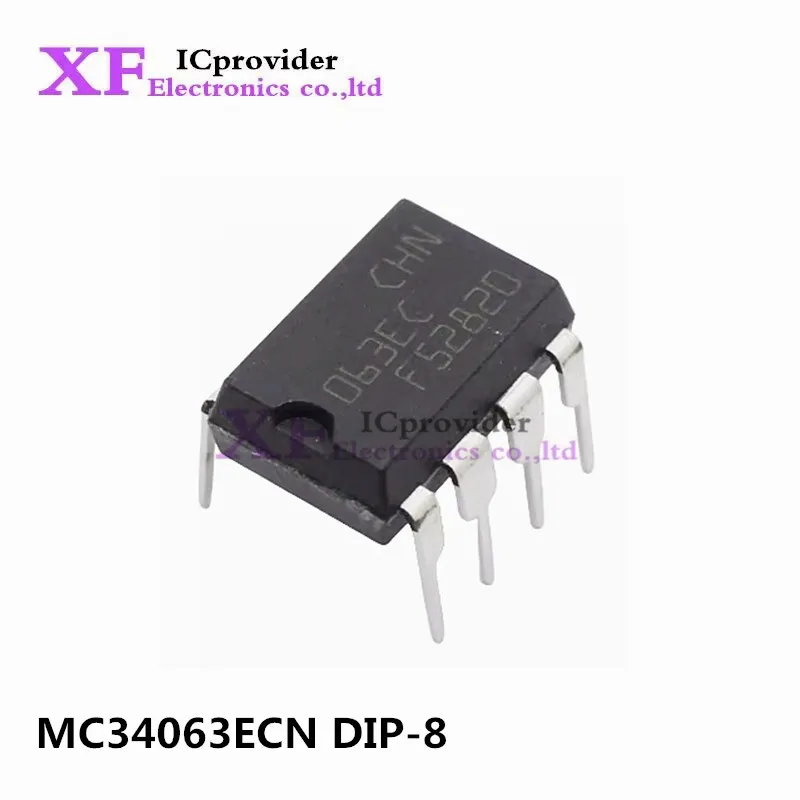 5-10Pcs 100% New Original MC34063ECN DIP-8 063EC DC DC converter