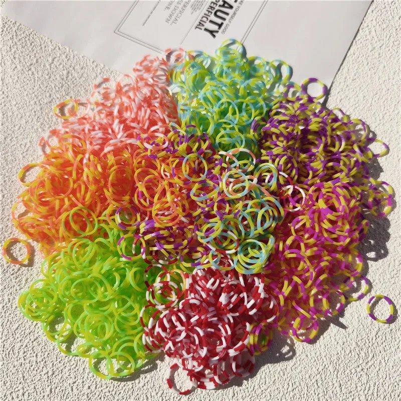 

Pet Grooming Dog Headwear Dogs Teddy York Rubber Band Does Hair Pet Rubber Band Disposable Rubber TPU about200pcs