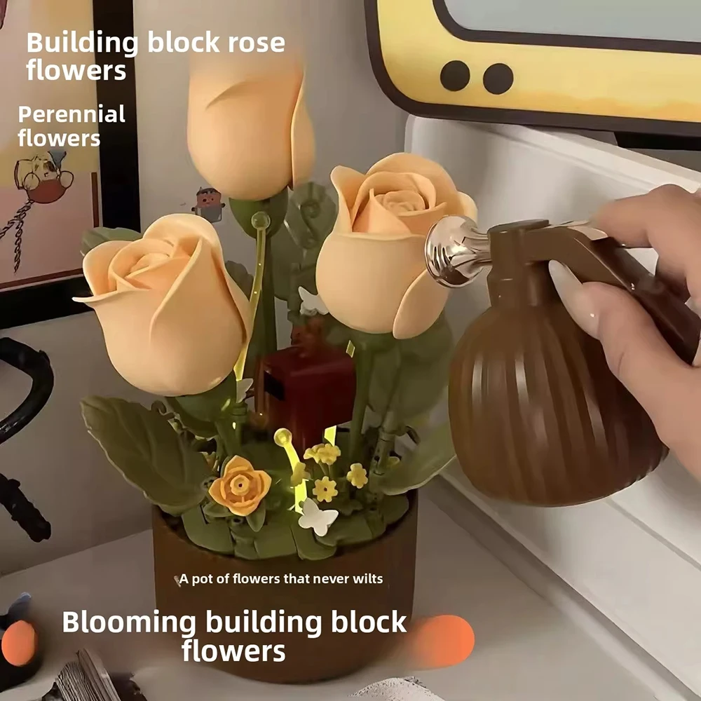 

Dynamic Wooden Bouquet Atmosphere Light Aromatherapy Night Light Model Assembly Preserved Flowers Valentine's Day Gift