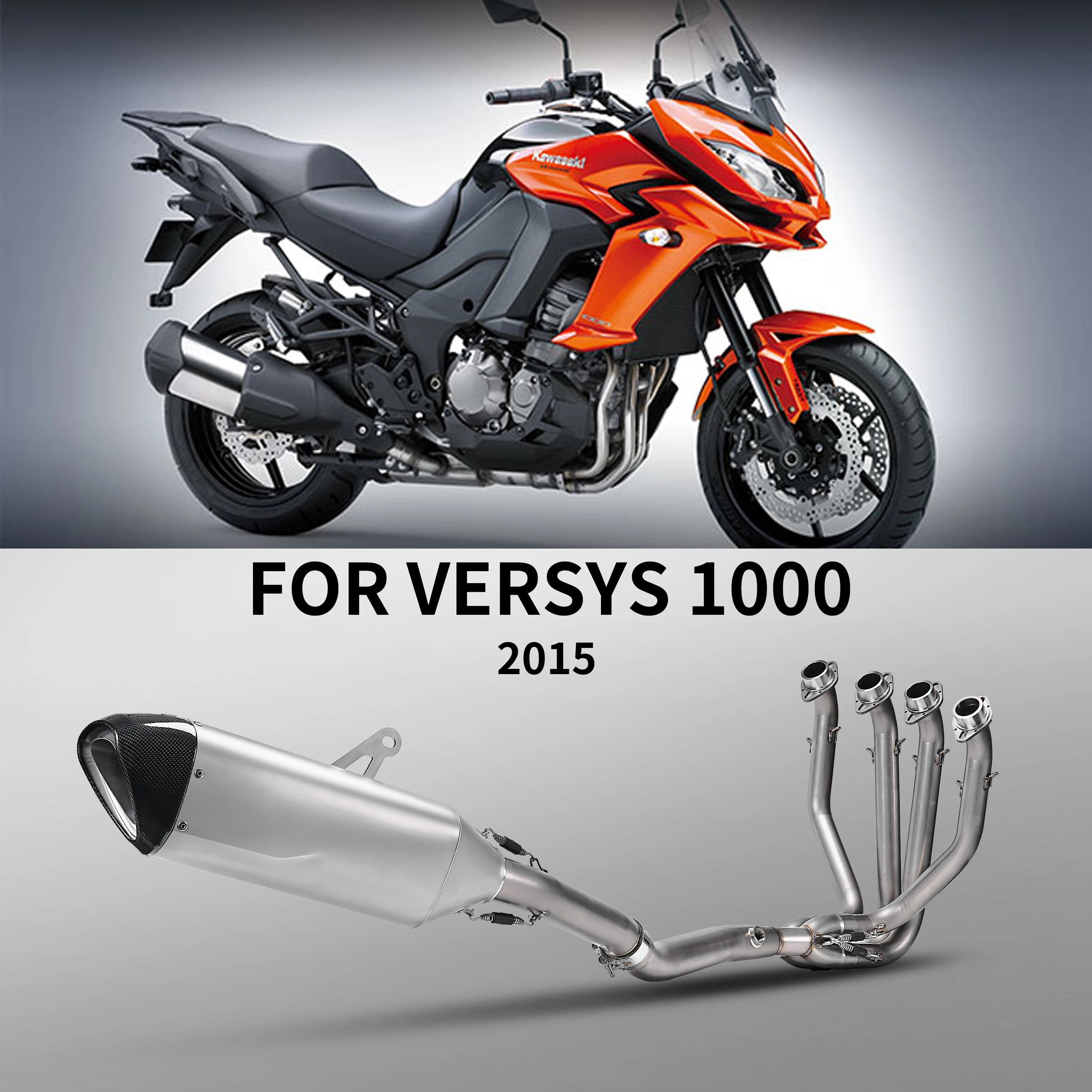 For VERSYS 1000 motorcycle exhaust modification Ti.alloy full system for VERSYS 1000 versys 1000 2012-2018