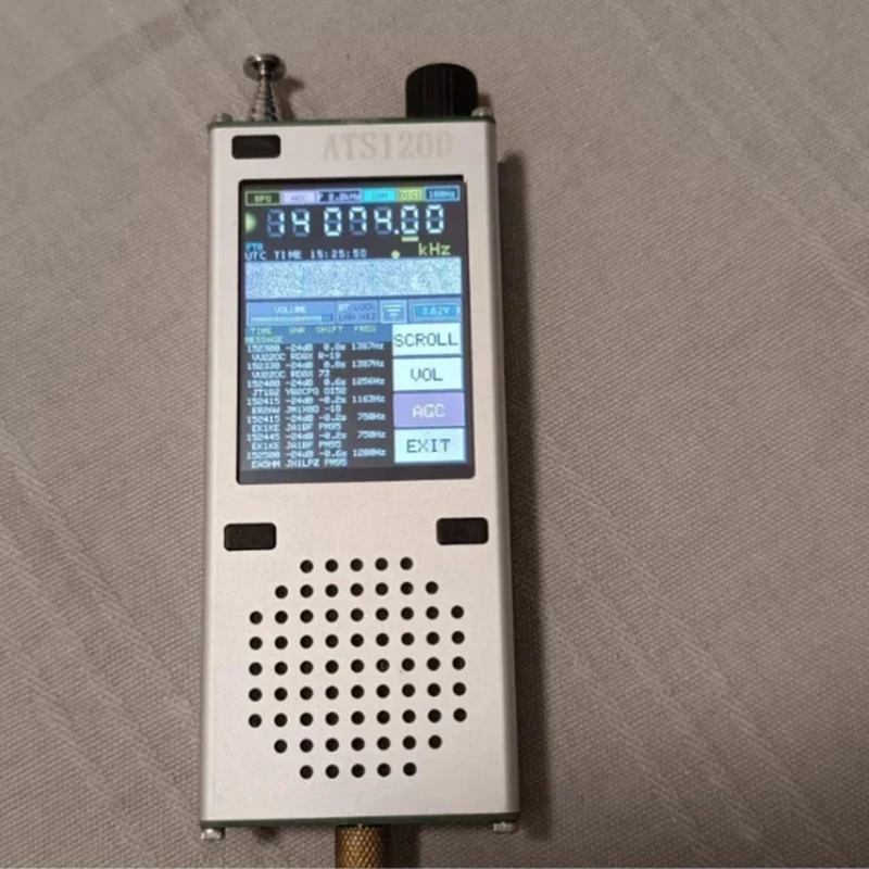 Imagem -02 - Receptor de Rádio Digital Decodificado Aviação Band fm am Lsb Usb Si4732 Esp32 Bluetooth 2.4 Touch Lcd Ats120d