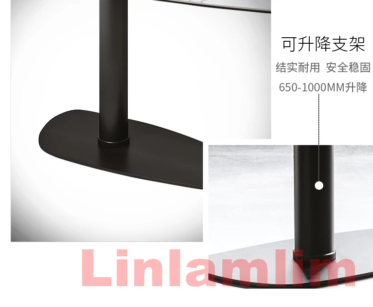 Linlamlim Italian Sintered Stone Computer Desks Nordic Liftable Mobile Table Modern Rectangle / Oval Designer Side Table