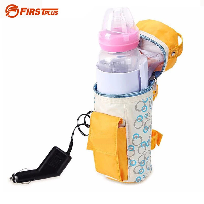 12V CE Safe Car Insulation Bags Baby Feed Bottle Heater Universal Infant Feeding Milk Tea Drink Warmer For Auto Travel Camping