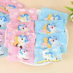 100Pcs Unicorn Biscuits Baking Packaging Bag 2 Sizes Cartoon Candy Cookie Gift Bags Kids Favor Birthday Unicorn Party Decoration