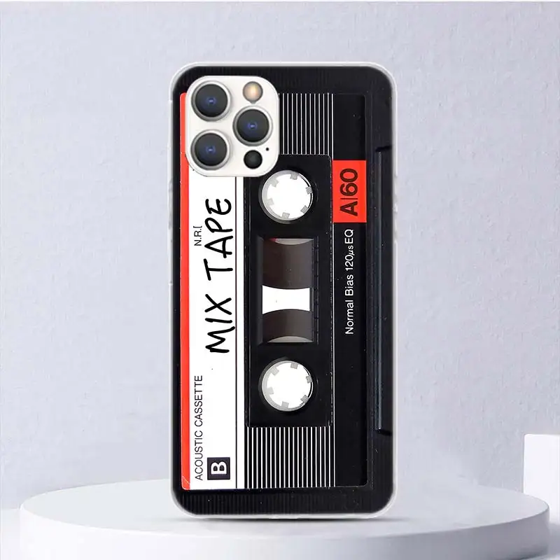 Vintage Magnetic Old Tape Cassette Soft Case For iPhone 16 17 Air 16E 15 Plus 11 12 13 Mini 14 Pro Max Phone Cover Apple 7 8 SE  view 4