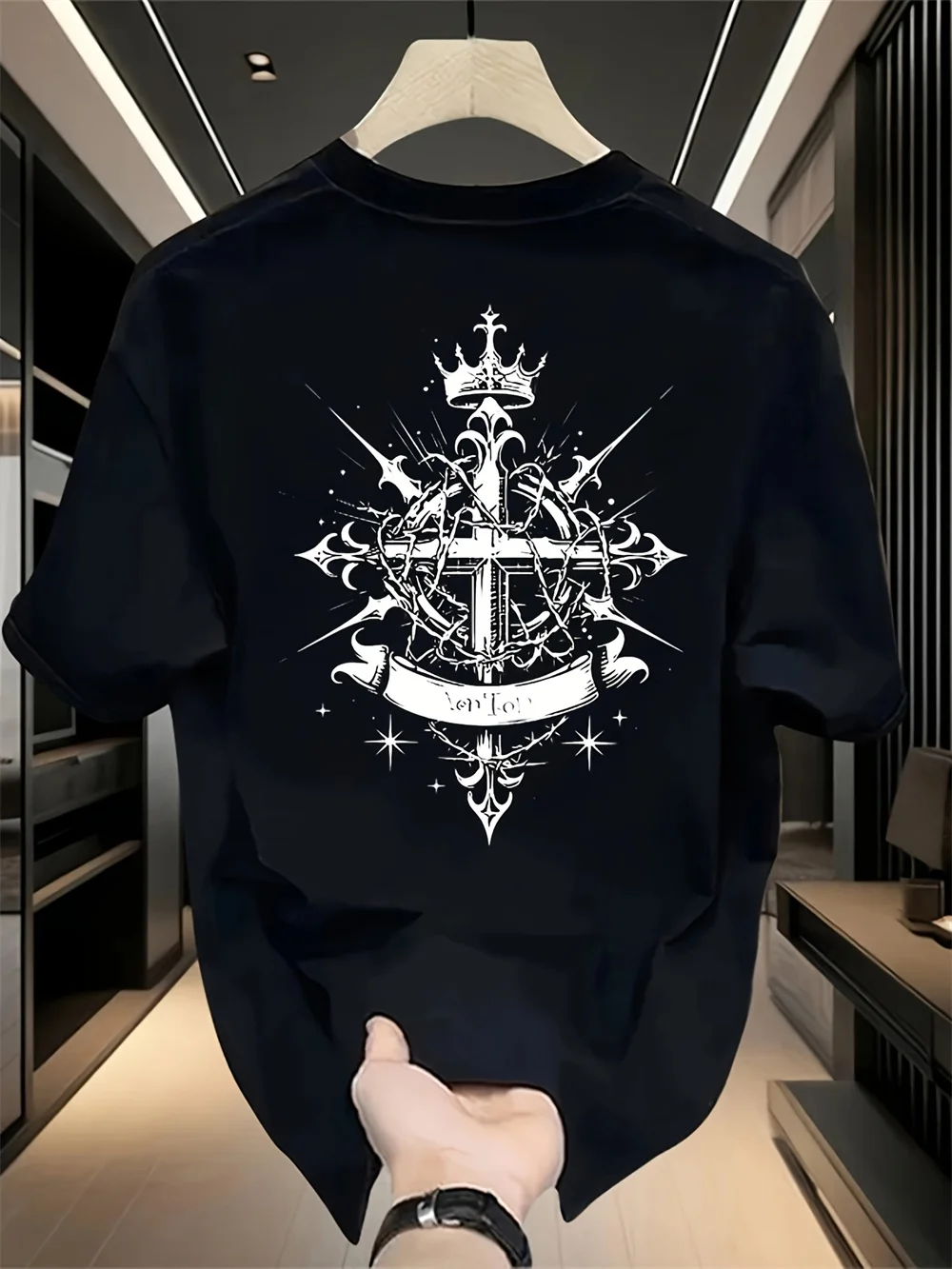 

Мужская футболка с принтом в готическом стиле Harajuku, повседневные свободные спортивные топы с короткими рукавами, хлопковые футболки унисекс, летние уличные мужские футболки