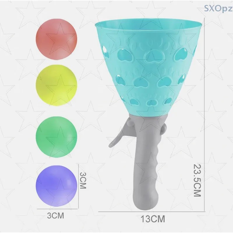 Interaktywny zestaw gier rodzinnych: elastyczna zabawka katapulta dla chłopców i dziewcząt; edukacyjna gra logiczna, zabawka do rzucania piłką dla dzieci.