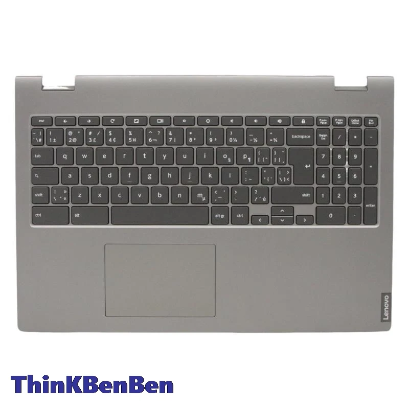 

CFB Canadian French Mineral Gray Keyboard Upper Case Palmrest Shell Cover For Lenovo Chromebook C340 15 5CB0U43701