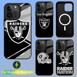 Oakland Raiders Phone Case For iPhone 15,14,13,12,11,Plus,Pro,Max Mini Magsafe Magnetic Wireless Charging