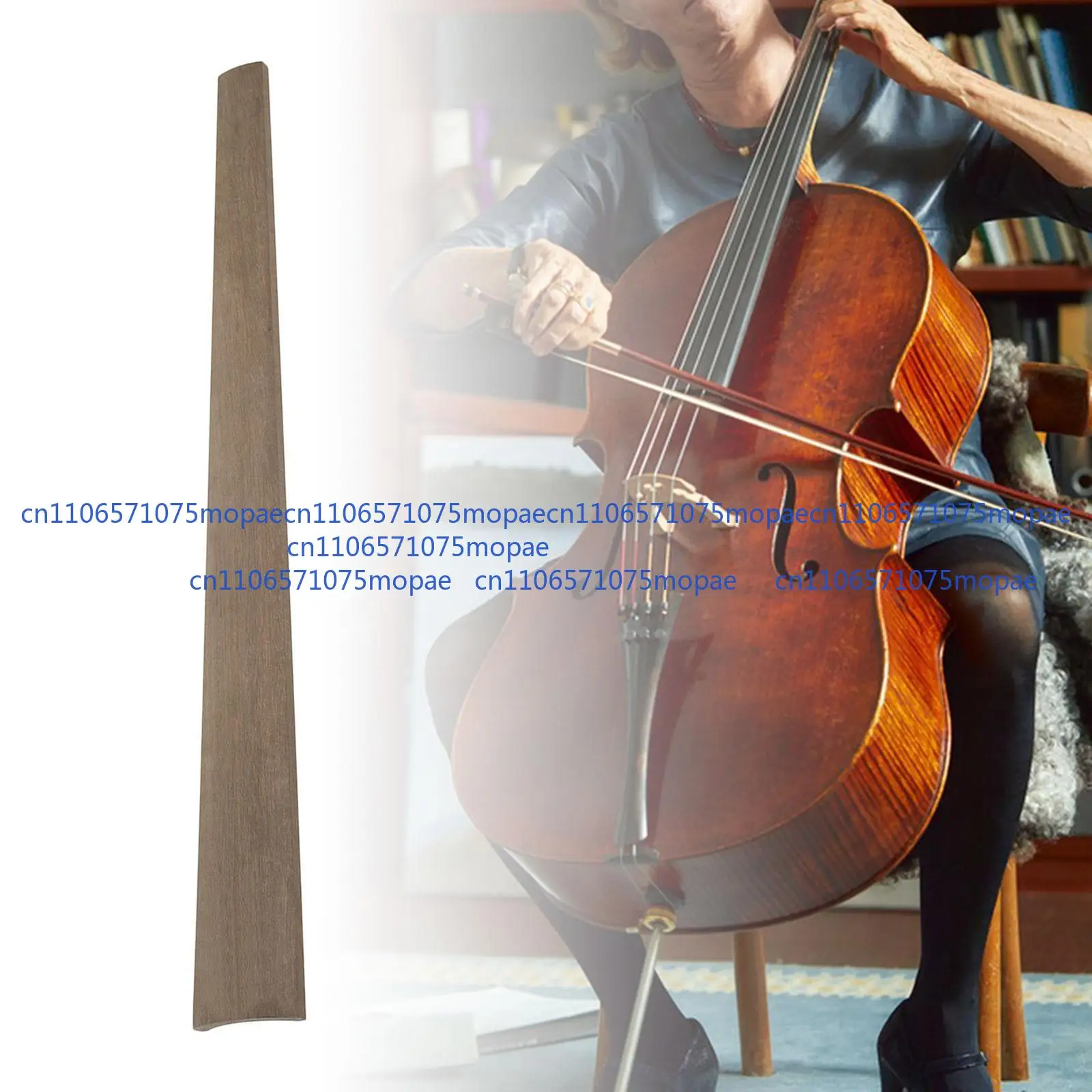 Réparation de pièces d'instruments de touche de violoncelle 4/4, artisanat durable en bois d'ébène