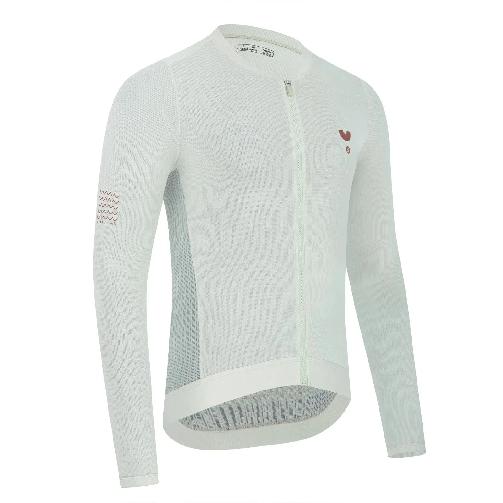 YKYW 2026 Herren Pro V-Ausschnitt Langarm-Radtrikot Rutschfest SPF50+ Schnelltrocknend Atmungsaktiv MTB Rennrad Maillot Fahrradbekleidung – Detail 6