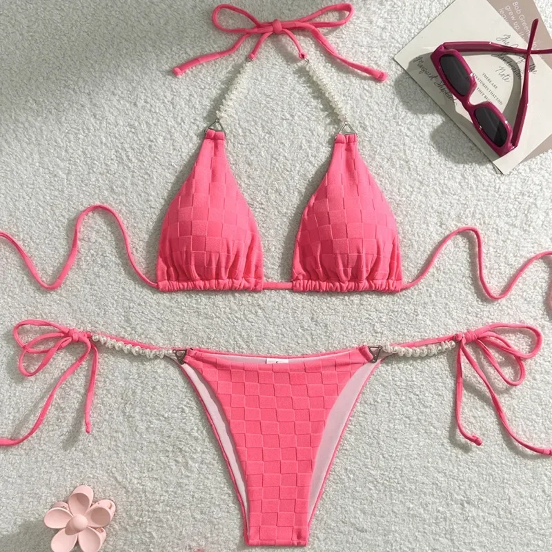 مثير البيكينيات ملابس السباحة النسائية ملابس السباحة الإناث لباس سباحة الفتيات البرازيلي مجموعة البكيني بحر بركة السباح