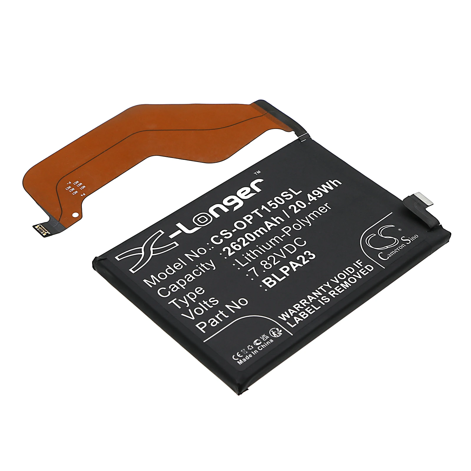 Mobile, Smart Phone 2620mAh Battery for OPPO BLPA23 Realme GT5 150W