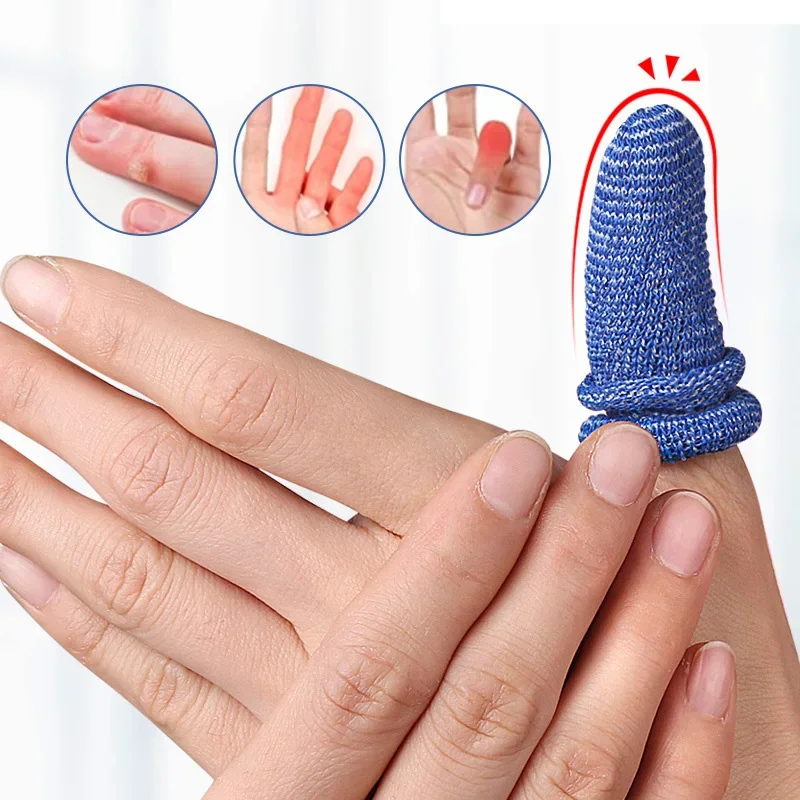 10Pcs Tubular Bandage Finger Roll, Finger Toe Sleeves, Thumb Protector, Fingertips Protective, Cushion, Moisture Wicking