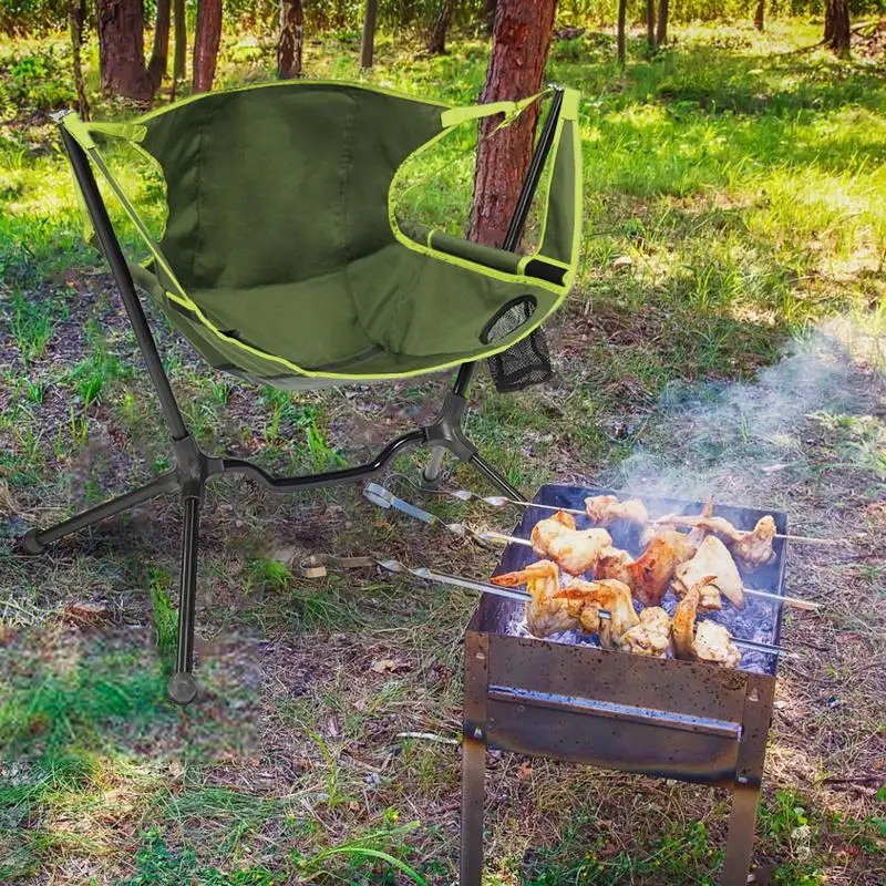 

Rocking Camping Chair Hammock Chairs Carry Bag 600D Oxford Chair Foldable Heavy Duty Support Comfortable Back Swinging Chair For