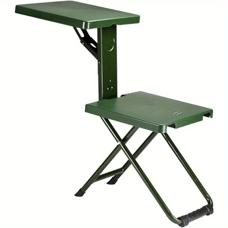 

1pc Portable Folding Camping Chair - Lightweight Durable Stainless Steel for Outdoor Hunting Fishing Hiking Travel