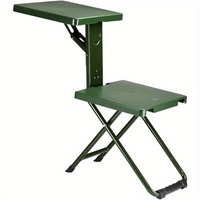 1pc Portable Folding Camping Chair - Lightweight Durable Stainless Steel for Outdoor Hunting Fishing Hiking Travel