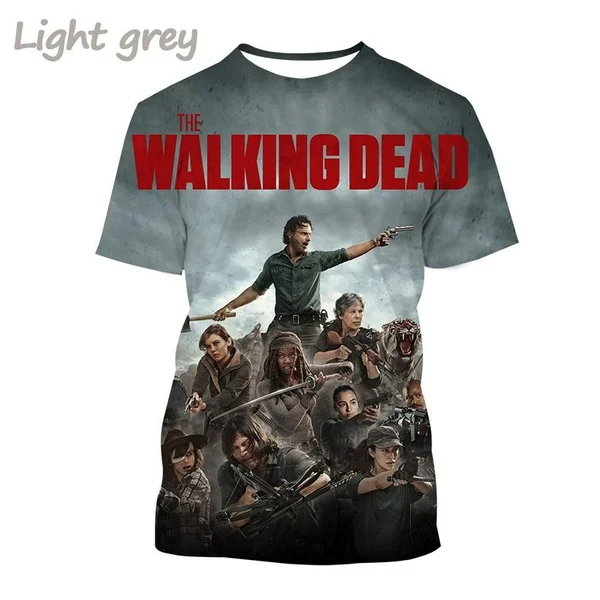 Classic Horror TV The Walking Dead T-shirts 3D Daryl Dixon Print Unisex Streetwear Summer New Men Women Short Sleeve Tee Y2k Top - view 5