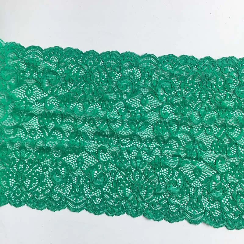 Stretch Elastic Lace Trims para costura lingerie, verde, roupa interior, sutiã, vestido de dança, decoração, 30 jardas, 2024, 2024