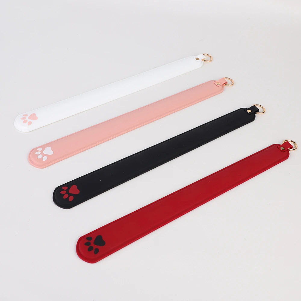 Kijka do klapsów ze skóry PU i silikonu, 42,5 cm, bicz jeździecki, kij do klapsów do treningu koni