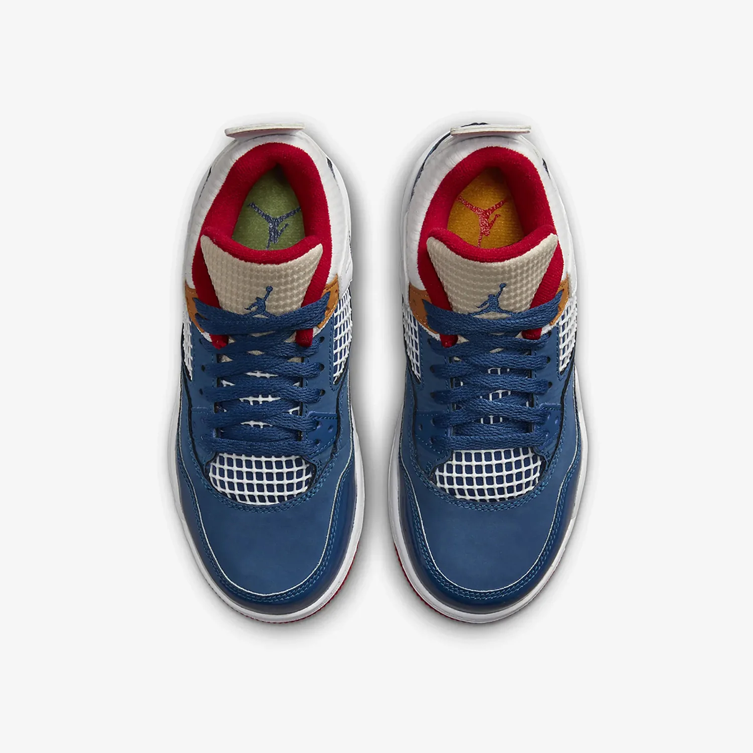 Nike genuine Jordan 4 Retro replica children's sports shoe DR6953-400 view 3