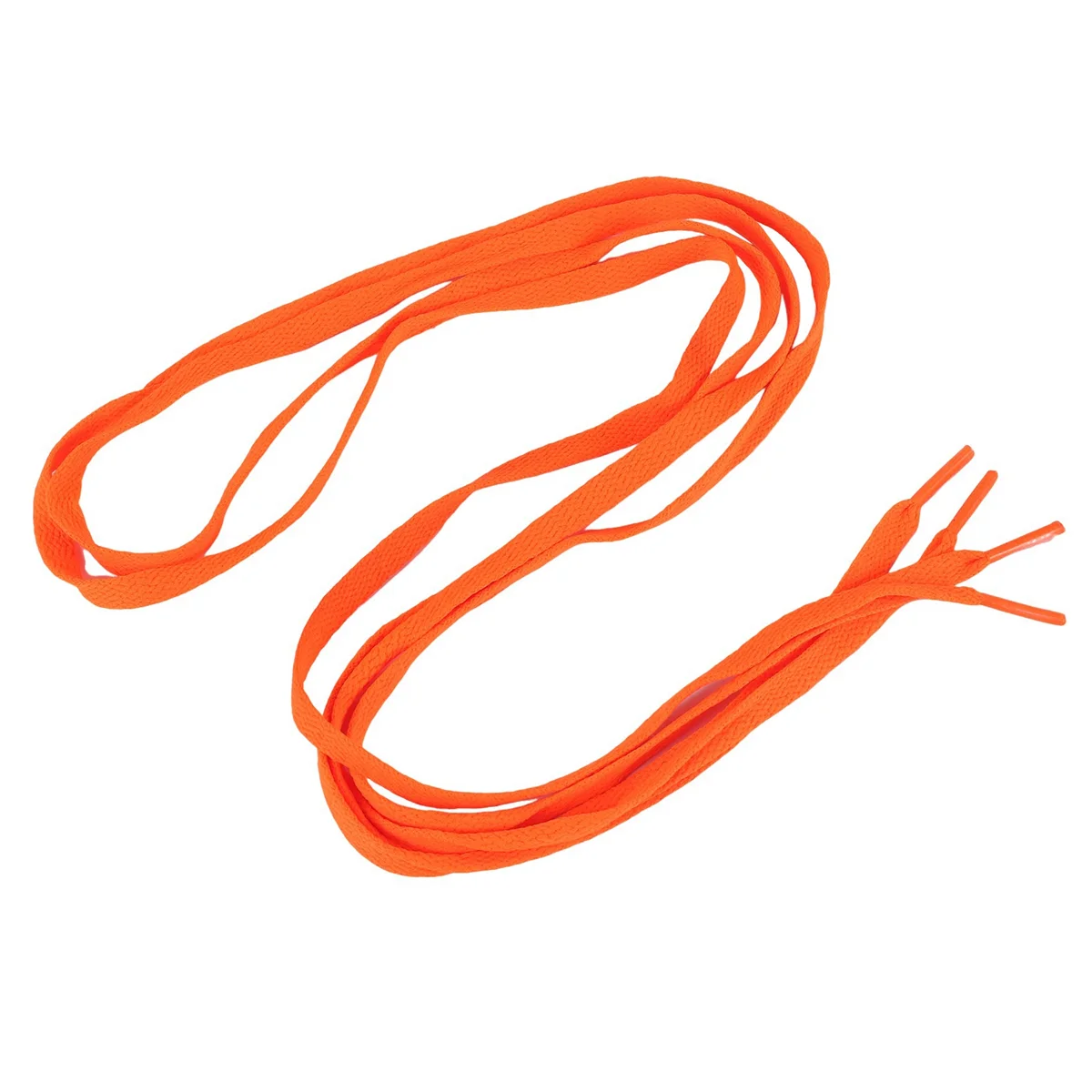 Hot sale Trainers Replacement 8mm Wide Orange Flat String Shoelace Pair CHYY