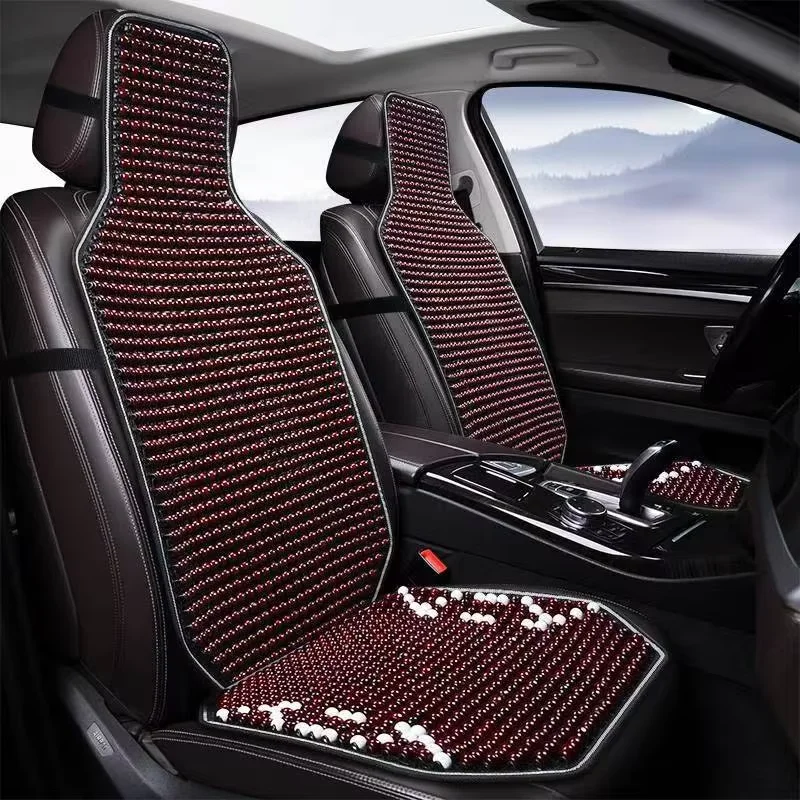 

Универсальный деревянный чехол-накидка на автомобильное сиденье с бусинами, комфортный, спортивный дизайн, массажный, охлаждающий, дышащий, защитный