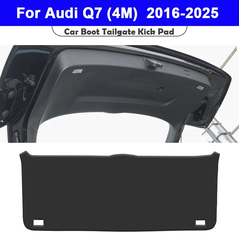 

Для Audi Q7 4M 2016-2024 2025: Защитная накладка на дверь багажника из кожи, аксессуары для интерьера автомобиля