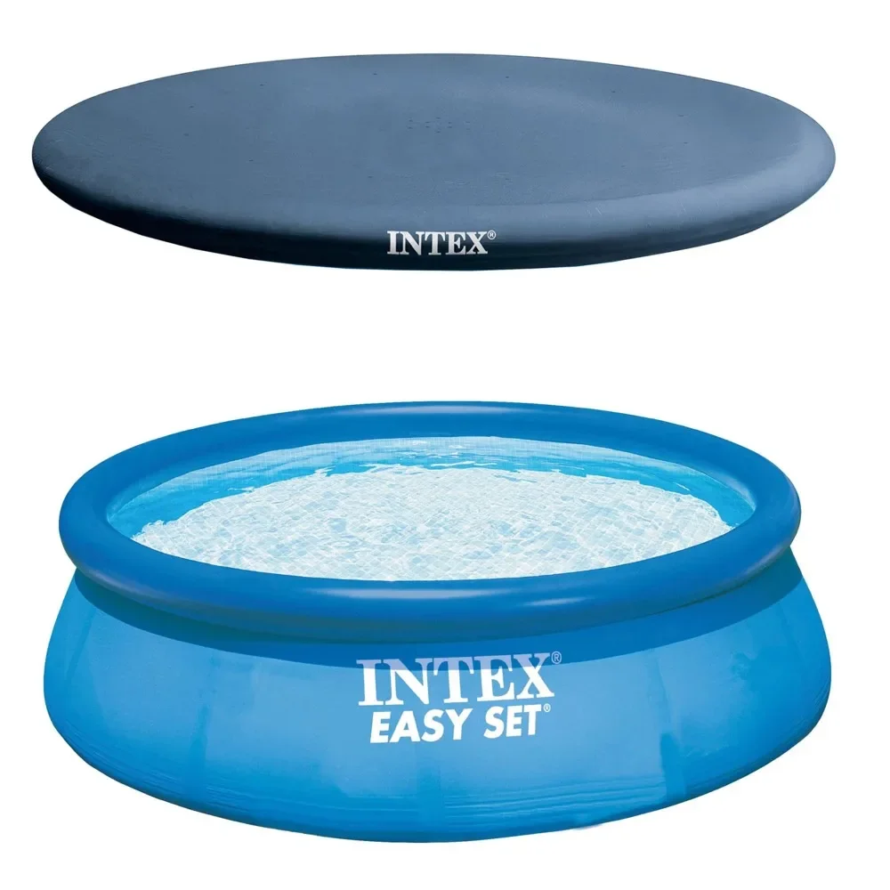 

Easy Set Pool, Pump & Filter and Intex Above Ground Rope Tie Pool Cover