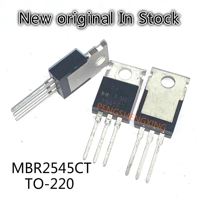 10PCS/LOT  MBR2545CT MBR2545 schottky diode 30A 45V  TO-220  New original spot hot sale