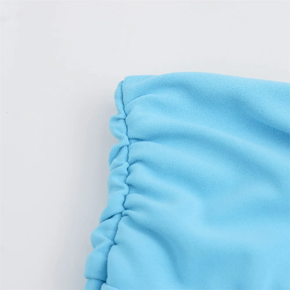 LIBIELIY LIBIELIY 2025 Summer New Women's European And American Style Pleated Decoration Hanging Neck Collar Jumpsuit High Waist