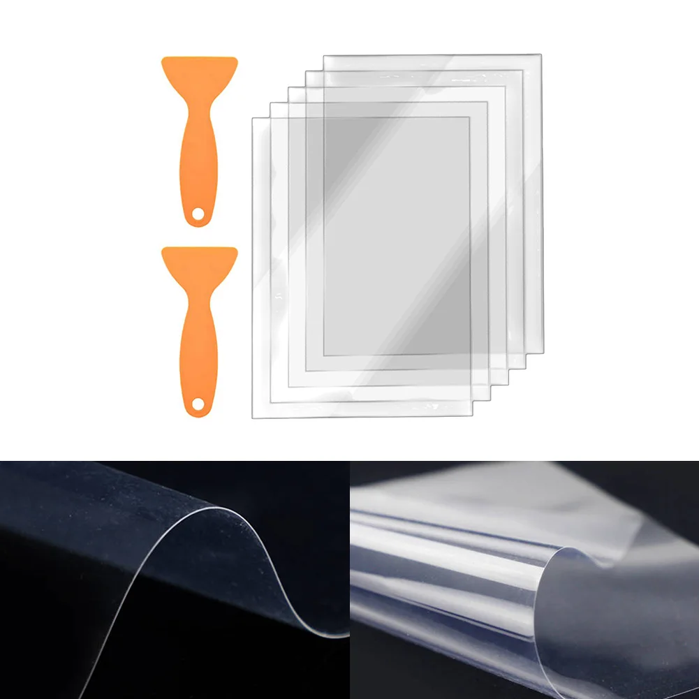 5PCs Printer FEP Release Films 2 Cleaning Tools Kit For Elegoo 200×140mm  Transparent FEP Release Film Accessories