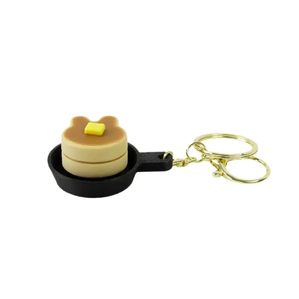 Rabbit cake Waffle Cake Keychain Mini Cartoon PLA Cheesecake Pendant 3D Printed Simulation Foods Keyboard Fidget Party Game