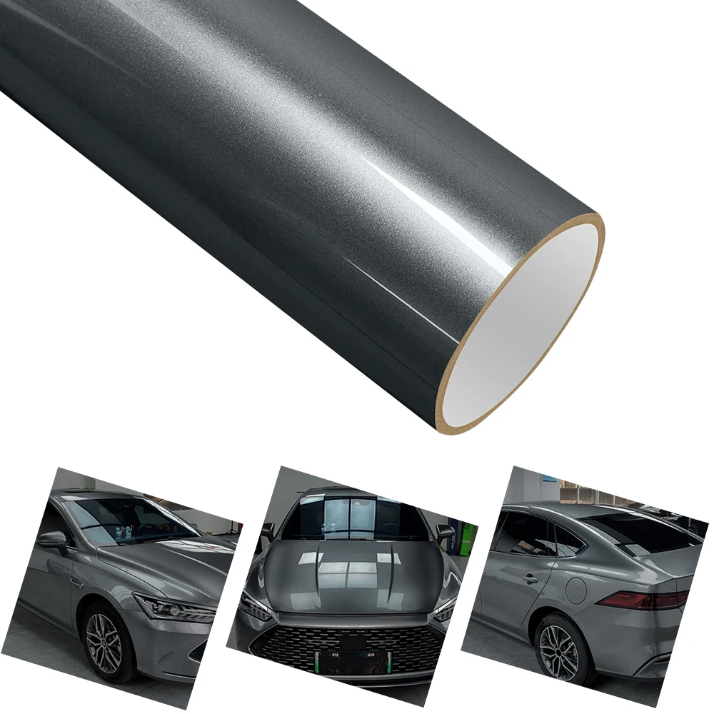 

Автомобильная ПЭТ-краска по металлу, титановая серая виниловая пленка, автомобильная пленка, наклейка с воздухом, мотоцикл, авто интерьер, внешнее украшение «сделай сам»
