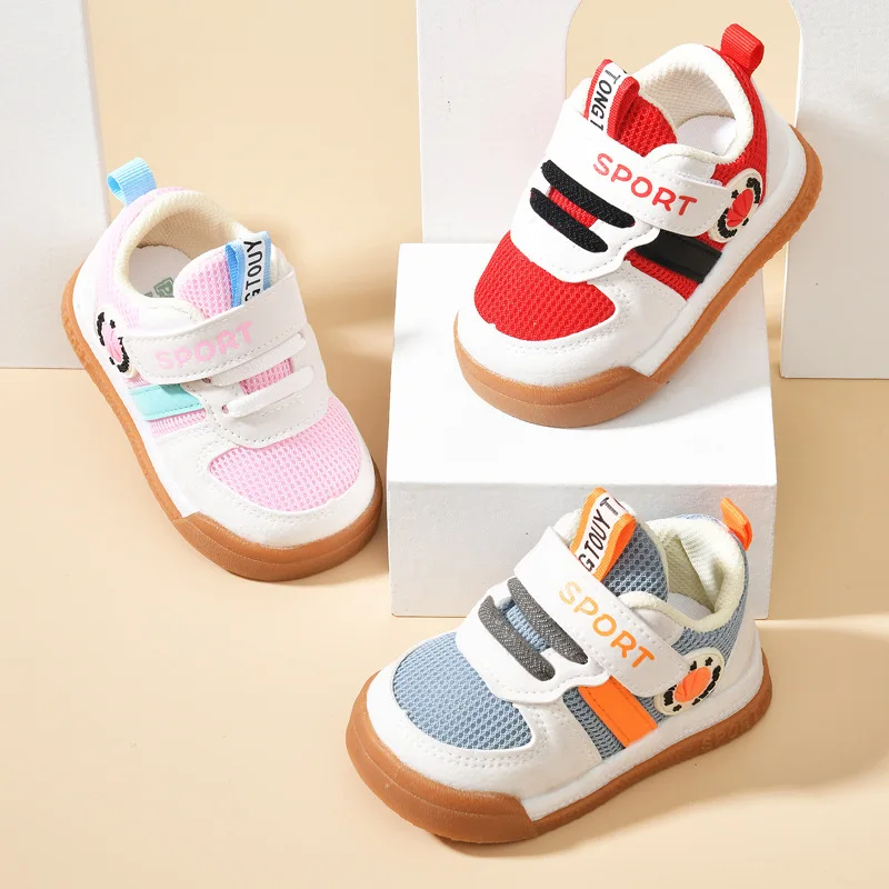 

Baby Boy Toddler Shoes Spring and Autumn 0 1-3 Years Old Children Coolname Sneaker Baby Shoes Soft Bottom Baby Girl Shoes