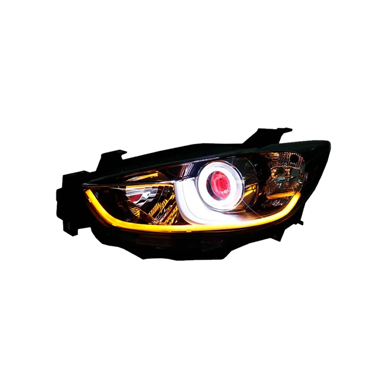 Customized Full LED Headlights For Mazda CX5 2004-2016 Bi-xenon Projector Lens Front Lamps With DRL