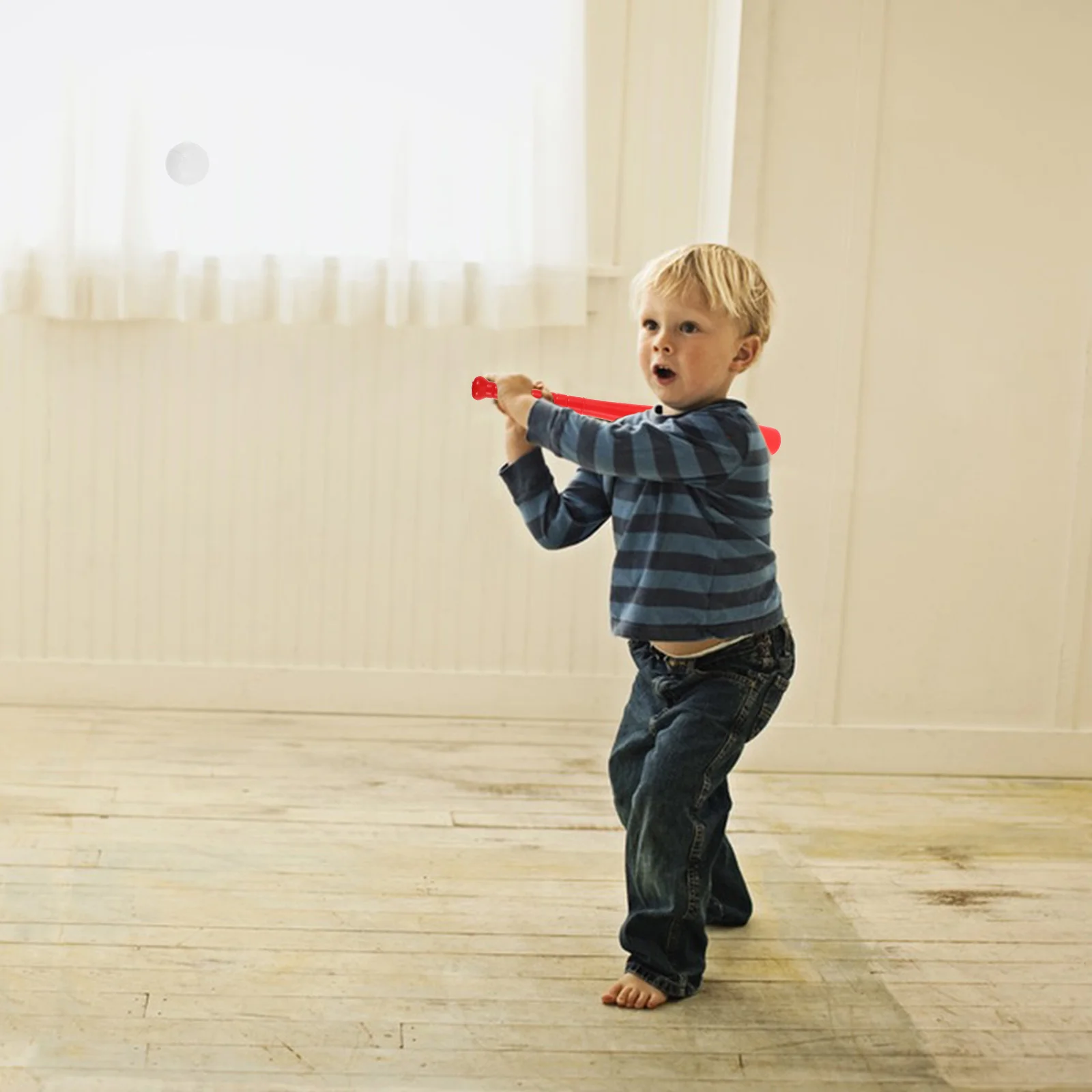 2 Sets Kinderrahmen Outdoor Training Baseballschläger Requisiten Spielzeug Sport Kleine Fußbälle für Kinder