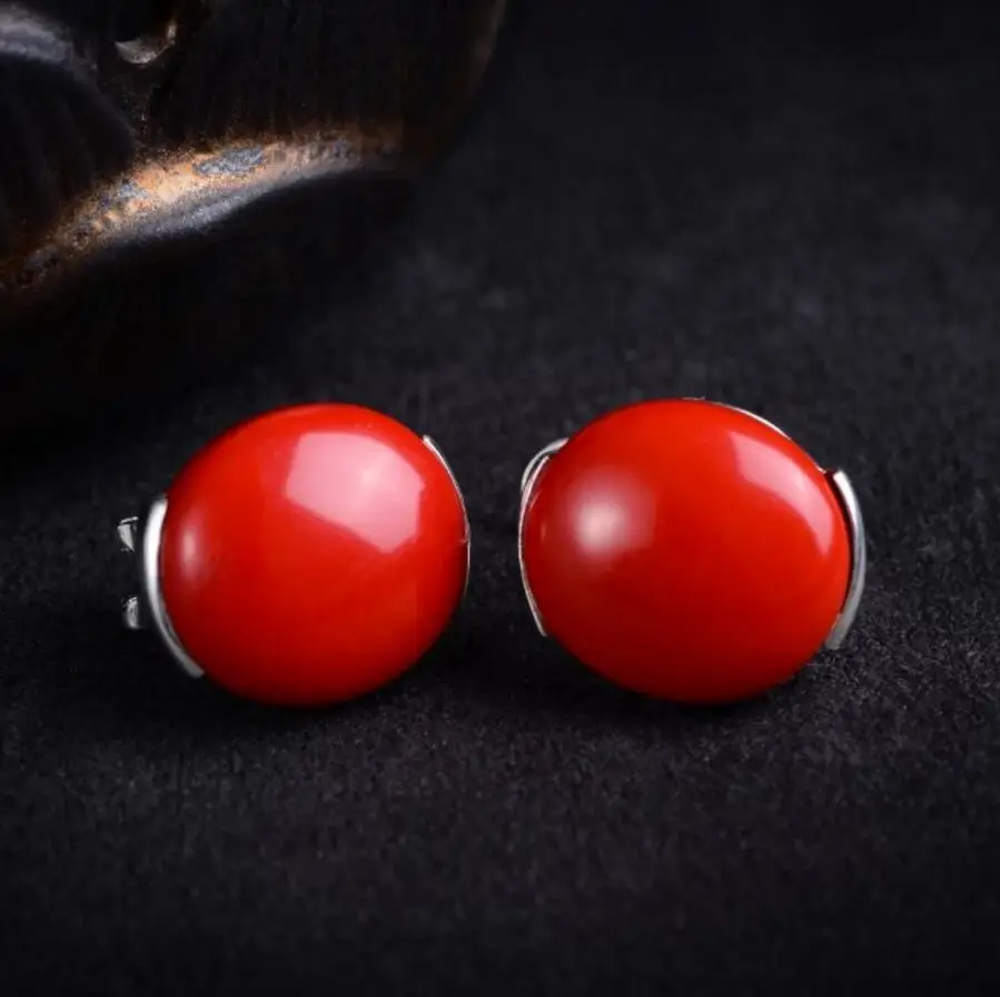Jewelry  New Fashion Women Genuine Silver jade Art Style Marcasite Earrings